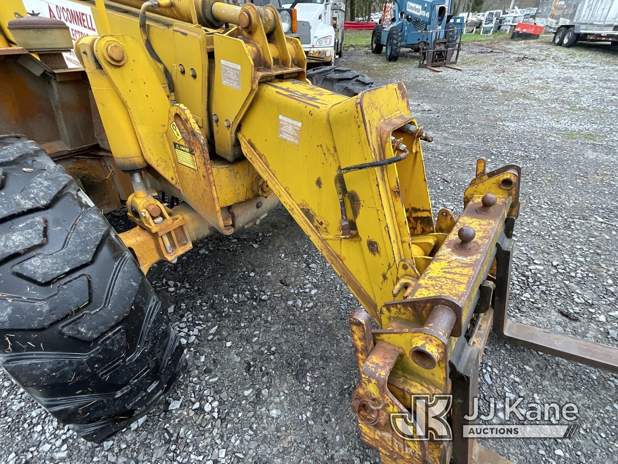 (Victor, NY) JCB 508-40 Rough Terrain Hydraulic Telescopic Forklift Runs, Moves & Operates) (Rust Da