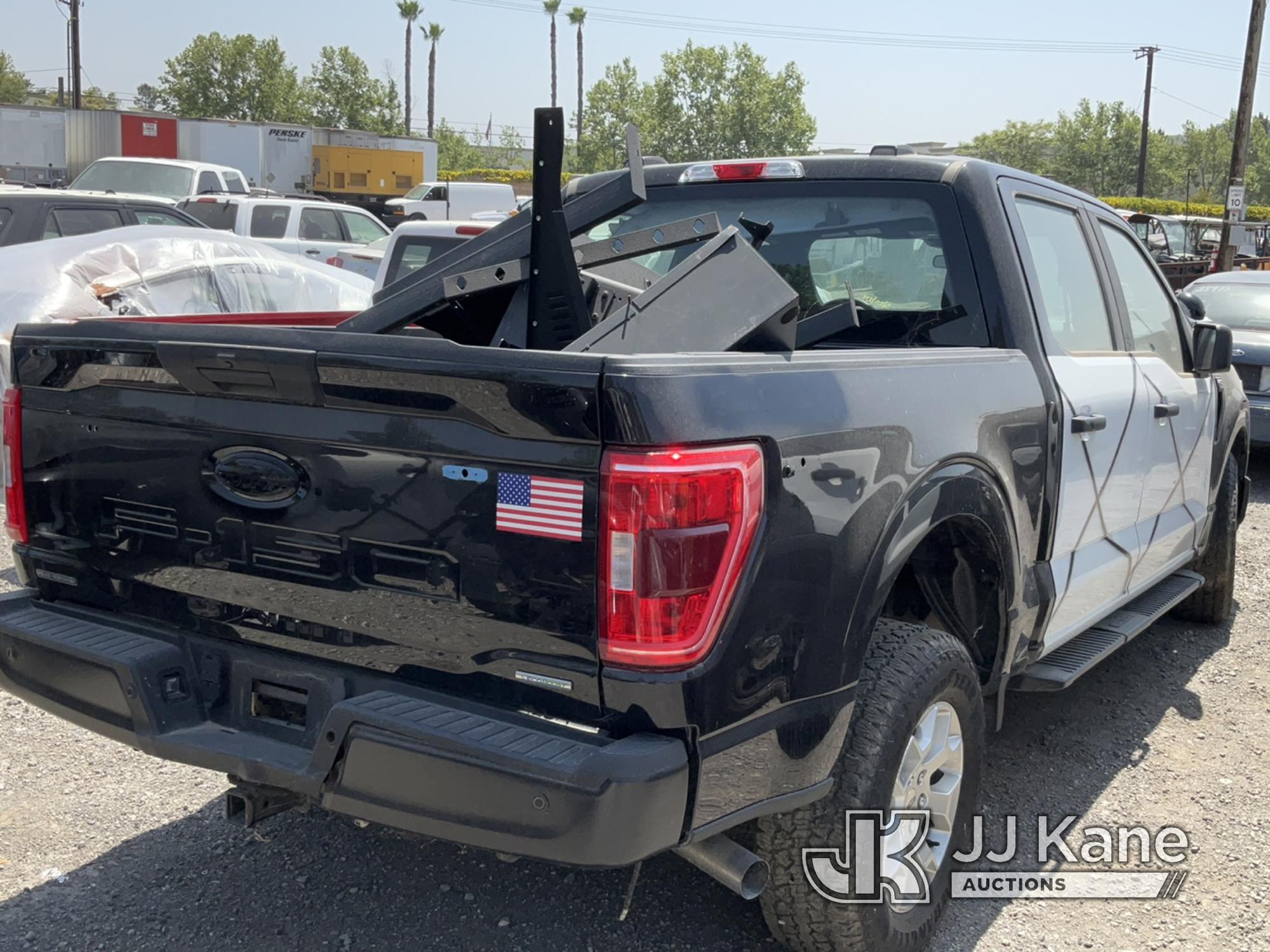 (Jurupa Valley, CA) 2022 Ford F-150 Police Responder Crew-Cab Pickup Truck Not Running , No Key , Wr