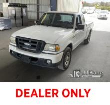 (Jurupa Valley, CA) 2011 Ford Ranger Extended-Cab Pickup Truck Runs & Moves, Not Clearing Drive Cycl