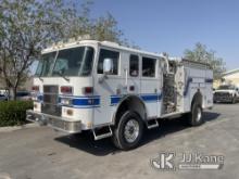 (Jurupa Valley, CA) 2005 Pierce Fire Truck 4X4 Pumper/Fire Truck Runs & Moves