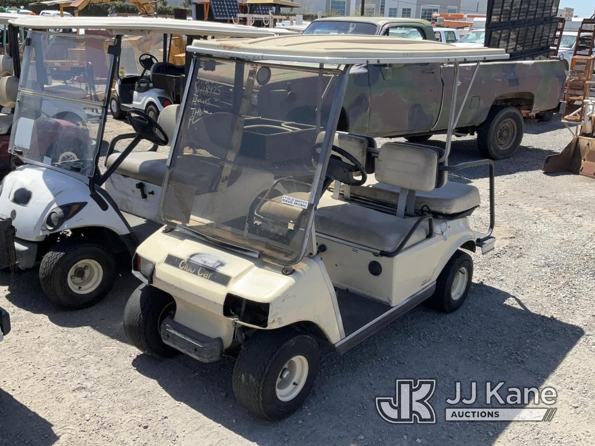 (Jurupa Valley, CA) 1998 Club Car Golf Cart Golf Cart Not Running, No Key , Bad Tire , Missing Parts