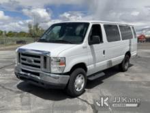 (Salt Lake City, UT) 2012 Ford E350 Passenger Van Runs & Moves) (Wrecked Front End