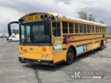 (Salt Lake City, UT) 2008 Thomas Saf-T-Liner School Bus Stop Engine & Engine Protect Light On) (Runs