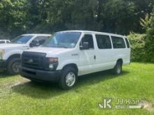 2012 Ford E350 Passenger Van Not Running, Condition Unknown) (Check Engine Light On, Service Battery