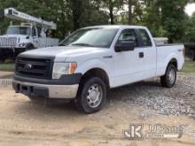 2014 Ford F150 4x4 Extended-Cab Pickup Truck Runs & Moves) (Bad Engine, Engine Noise, Cracked Windsh