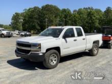 (Shelby, NC) 2018 Chevrolet Silverado 1500 4x4 Extended-Cab Pickup Truck Not Running, Turns Over, Co