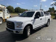 2016 Ford F150 4x4 Extended-Cab Pickup Truck Duke Unit) (Runs & Moves) (Check Engine Light On, Body/
