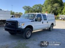 (Shelby, NC) 2016 Ford F250 4x4 Crew-Cab Pickup Truck Runs Rough, Moves, Check Engine Light On, Engi