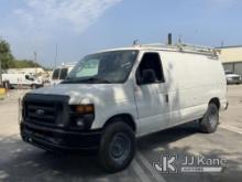2011 Ford E250 Cargo Van Runs & Moves)(Check Engine Light On, Body Damage, Paint Damage, Front & Rea