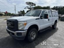 (Ocala, FL) 2015 Ford F250 4x4 Extended-Cab Pickup Truck Duke Unit) (Runs & Moves) (Body Damage