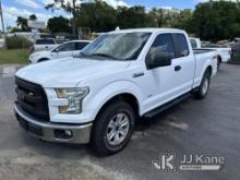 (Ocala, FL) 2016 Ford F150 4x4 Extended-Cab Pickup Truck Duke Unit) (Runs & Moves) (Check Engine Lig