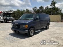 2006 Ford E150 Cargo Van Runs & Moves) (Jump To Start, Body/Paint Damage, Windshield Chipped