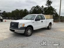 2010 Ford F150 Extended-Cab Pickup Truck Runs & Moves) (Jump To Start, Check Engine Light On, Body D