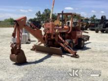 (Villa Rica, GA) 1995 Ditch Witch 5110DD Rubber Tired Trencher, W/ Miscellaneous Parts Included Runs