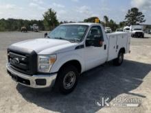 2015 Ford F250 Service Truck Runs & Moves) (Body Damage, Windshield Chipped