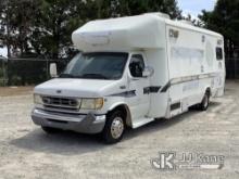 1999 Ford E450 RV Command Center Not Running, Condition Unknown, Body/Paint Damage