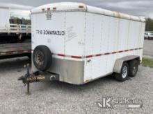 2008 Continental T/A Enclosed Trailer Body Damage, Seller Notes: Needs New Tires, Brakes, Wheel Hubs