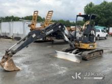(Charlotte, NC) 2014 John Deere 35G Mini Hydraulic Excavator, Decommissioned Decals Runs, Moves & Op