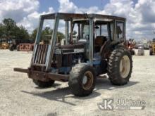 (Villa Rica, GA) Ford 7740 4x4 Rubber Tired Utility Tractor Runs & Moves) (Front Driveshaft Missing,