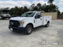 2017 Ford F250 Service Truck Runs & Moves) (Totaled, Windshield Damaged, Passenger Window Cracked