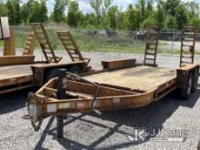 (Verona, KY) 2012 Belshe Industries WB14-2EP T/A Tagalong Equipment Trailer No Title) (Damaged Decki