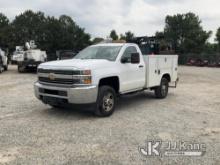 (Villa Rica, GA) 2016 Chevrolet Silverado 2500HD Service Truck Runs & Moves) (Paint Damage,