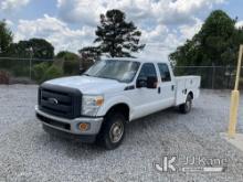 2015 Ford F250 4x4 Crew-Cab Service Truck Runs) ( Does Not Move, Transmission Issues, Gear Shifter W