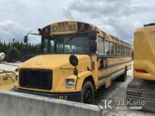 (Jacksonville, FL) 2001 Freightliner FS65 School Bus Not Running, Condition Unknown