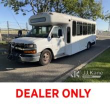 (Dixon, CA) 2012 Chevrolet Express G4500 Bus Run & Moves) (Worn Rear Driver Side Tire, Missing Emiss