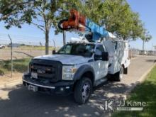 (Dixon, CA) Altec AT37G, Bucket Truck mounted behind cab on 2015 Ford F550 4x4 Service Truck Runs, M