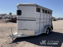 (Dixon, CA) 2000 Logan Coach WRG II T/A Livestock Trailer Road Worthy