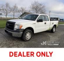 2014 Ford F150 Extended-Cab Pickup Truck, Lot D5289 Runs & Moves, Passenger Side Damaged, Tires Have
