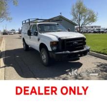 (Dixon, CA) 2010 Ford F350 4x4 Extended-Cab Pickup Truck Runs & Moves, Missing Left Side View Mirror