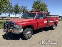(Dixon, CA) 1996 Dodge RAM 3500 4x4 Fire Truck Runs & Moves