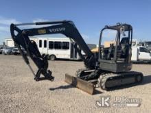 Volvo ECR58D Hydraulic Crawler Excavator Runs & Operates