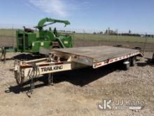 1997 Trail King TK24-2400 T/A Tagalong Equipment Trailer, Deck Dimensions: Width 7ft 7in, Length 18f