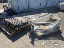(Dixon, CA) Uline Metal Conveyor with Extra Wide Rollers (Used) NOTE: This unit is being sold AS IS/