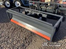 86in Skid Steer Dozer Blade (New) NOTE: This unit is being sold AS IS/WHERE IS via Timed Auction and