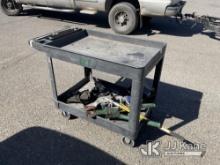(Dixon, CA) Utility Cart with Miscellaneous Tools NOTE: This unit is being sold AS IS/WHERE IS via T