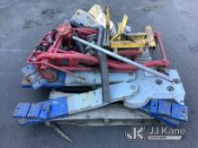 (Jurupa Valley, CA) 1 Pallet Of Misc Metal Parts & Equipment (Used) NOTE: This unit is being sold AS