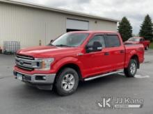(Maple Lake, MN) 2018 Ford F150 4x4 Crew-Cab Pickup Truck Runs and Moves. Crack in Windshield, Check