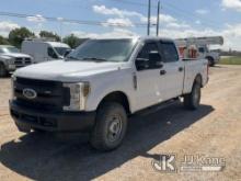 (Waxahachie, TX) 2019 Ford F250 4x4 Crew-Cab Pickup Truck Runs & Moves, Service Engine Light On, Bod
