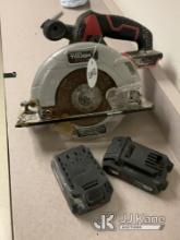 (South Beloit, IL) Hyper Tough Circular Saw w/ 2 batteries (Conditions Unknown ) NOTE: This unit is