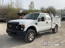 (Des Moines, IA) 2008 Ford F350 4x4 Extended-Cab Service Truck Runs, Moves