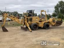 2000 Vermeer Corporation V8550A Rubber Tired Vibratory Cable Plow/Trencher Runs, Moves, Operates, Bo
