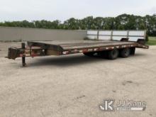 2015 Interstate 20DT T/A Tagalong Equipment Trailer Rust Damage