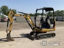 (South Beloit, IL) 2016 Caterpillar 301.7D Mini Hydraulic Excavator Runs, Moves, Operates