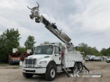 (Des Moines, IA) Altec DM45-BR, Digger Derrick rear mounted on 2013 Freightliner M2 106 T/A Utility