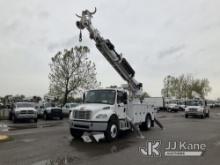 Altec DC47-TR, Digger Derrick rear mounted on 2018 Freightliner M2 106 4x4 Utility Truck Runs, Moves