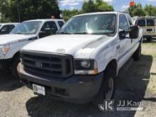 2003 Ford F350 4x4 Extended-Cab Pickup Truck Runs & Moves, Body & Rust Damage